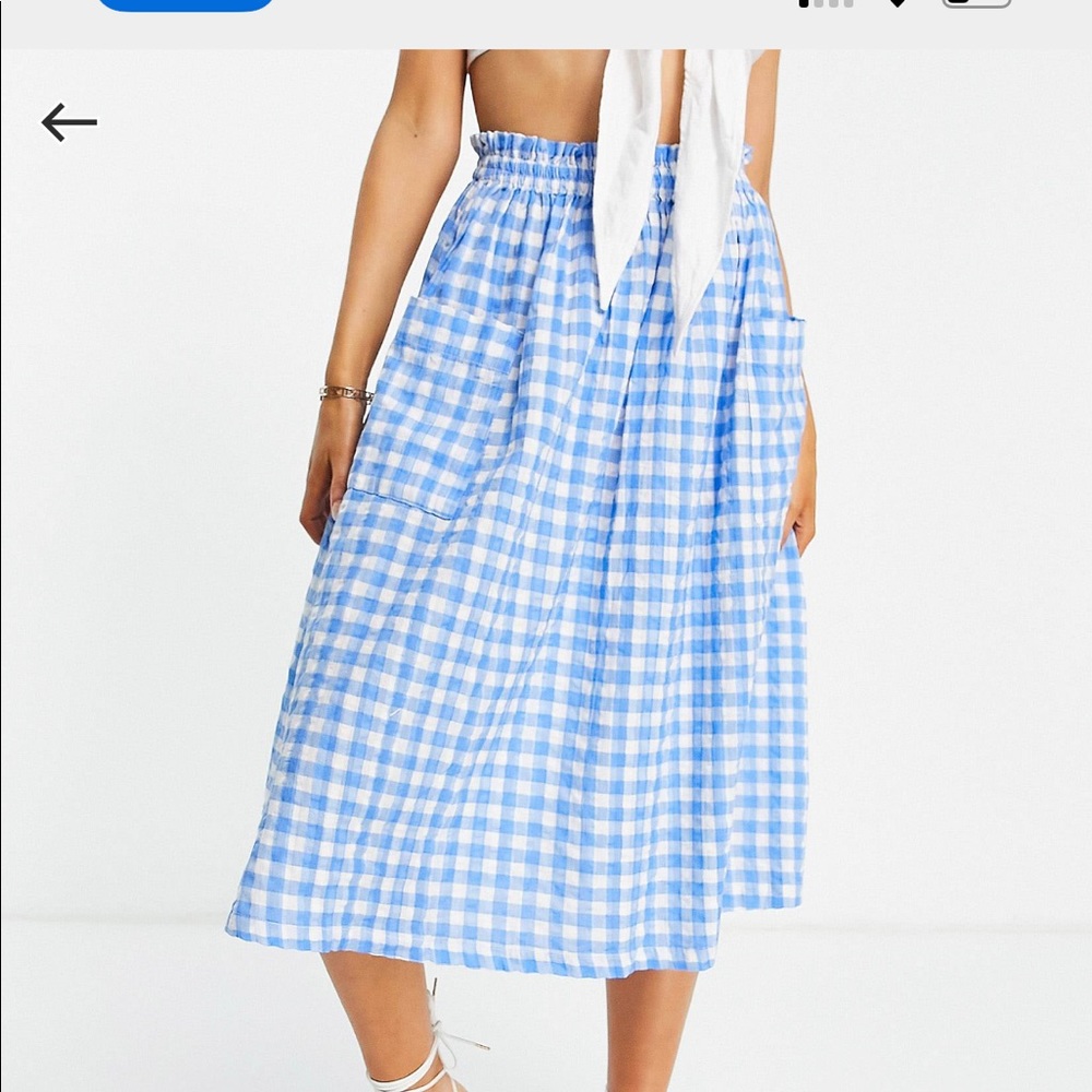 Asos Design Midi skirt with pocket detail